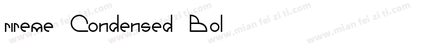 rireme Condensed Bol字体转换